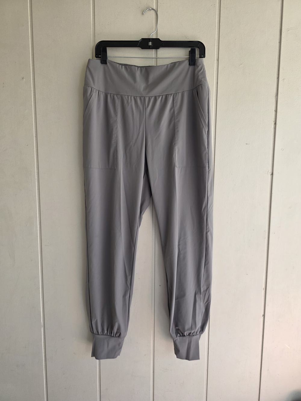 Halara High Waisted Plain Side Pocket Casual Joggers Grey Sz Large
